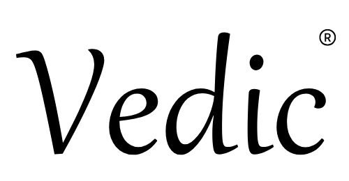 vedic logo black with transparent background