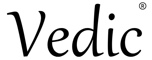 Vedic logo black and white background